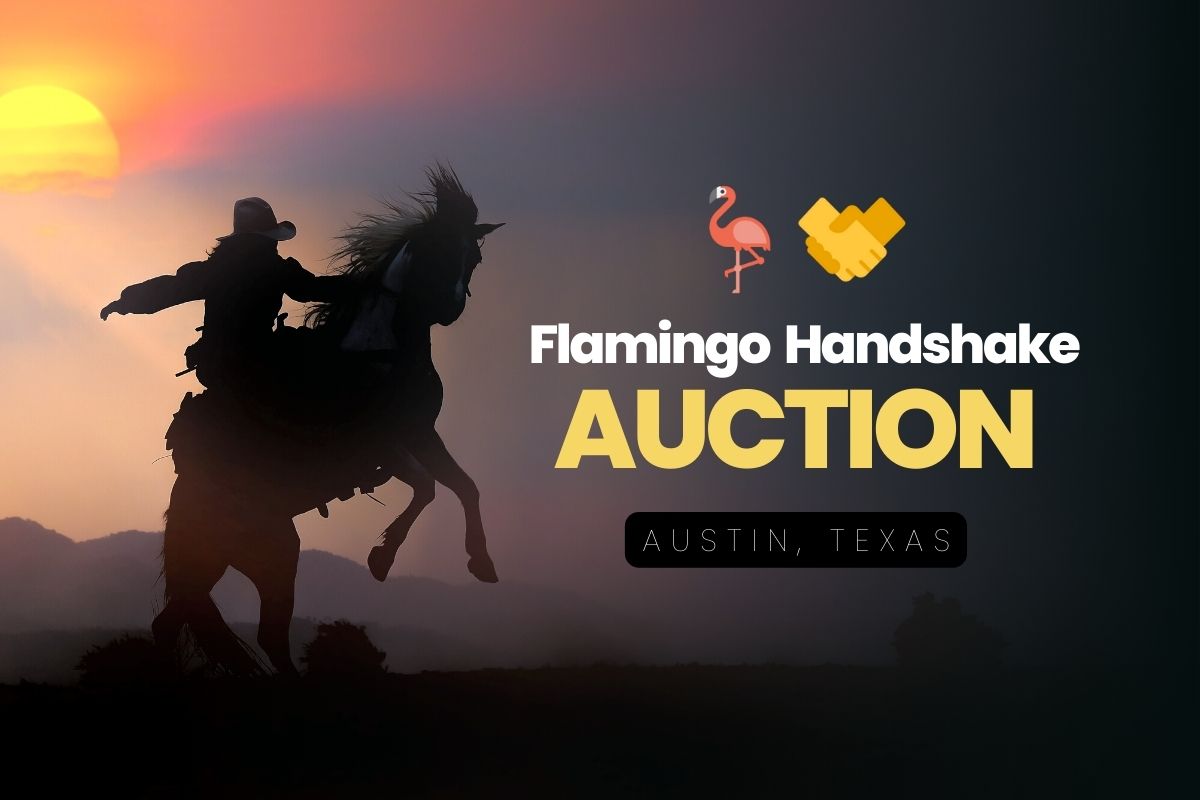 Flamingo Handshake Auction at NamesCon Austin